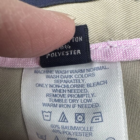 Lands End Women’s Pleated Front Khaki Tan Trouser Pants Size 6 Classic Pockets - Picture 8 of 12